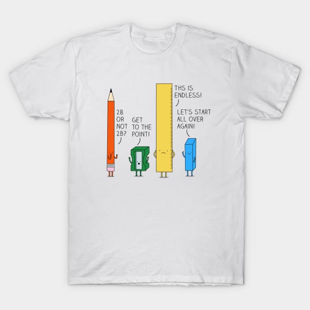 Confused pencil T-Shirt by milkyprint